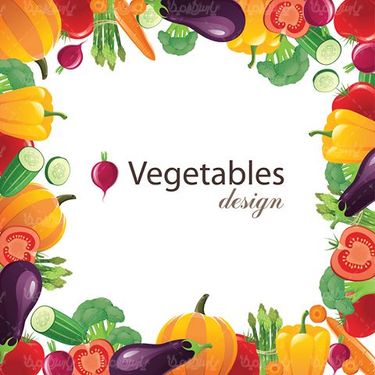 Vector fruit and vegetables