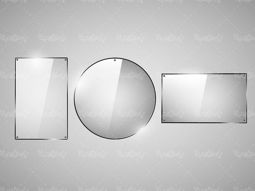 Glass Label Vector