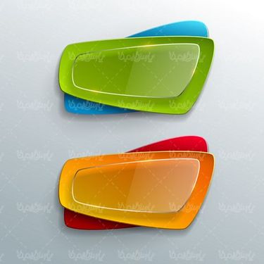 Glass Label Vector