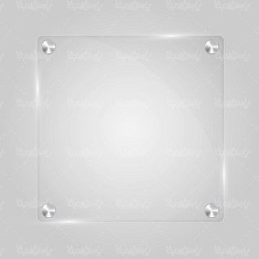 Glass Label Vector
