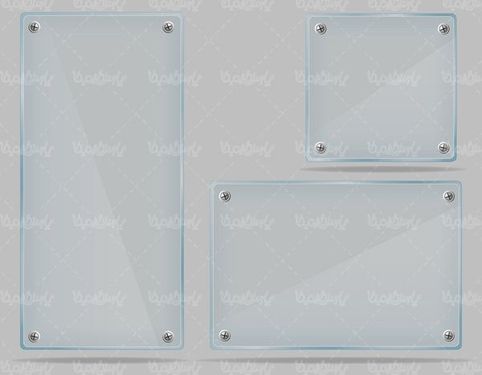 Vector Glass Label