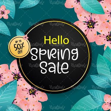 وکتور طرح فروش بهاره
