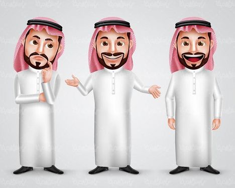 Arab man vector