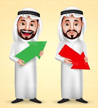 Arab man vector