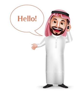 Arab man vector