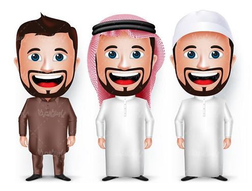 وکتور زن و مرد عرب