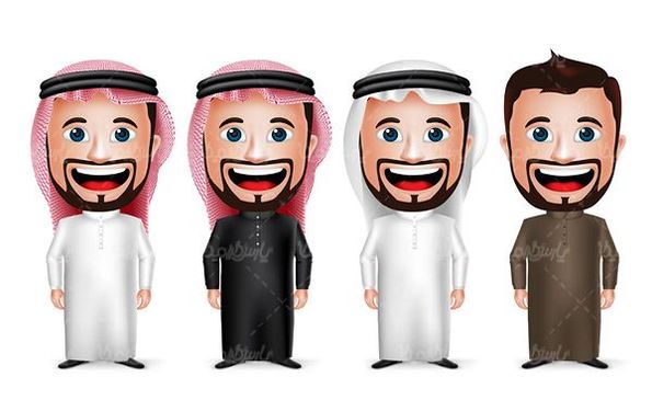 وکتور زن و مرد عرب