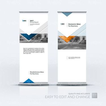 وکتور موکاپ بنر استندی