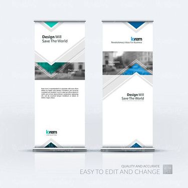 وکتور موکاپ بنر استندی
