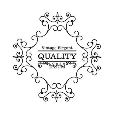 Vector flower border