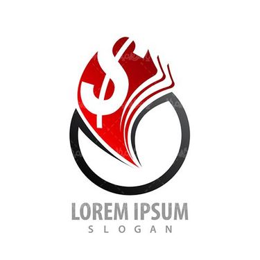وکتور لوگوی گوی سه بعدی