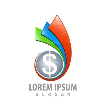 وکتور لوگوی گوی سه بعدی