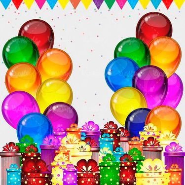 Vector birthday party