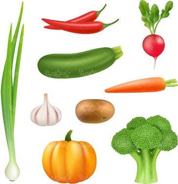 وکتور سبزیجات