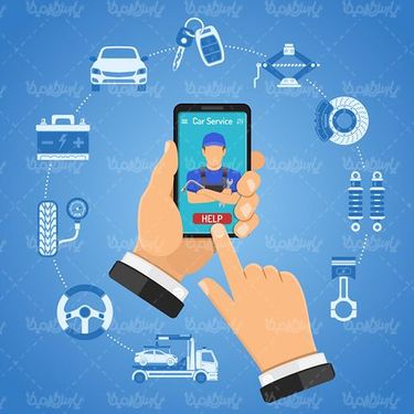 وکتور تعمیرگاه اتومبیل