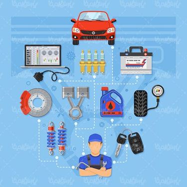 وکتور تعمیرگاه اتومبیل