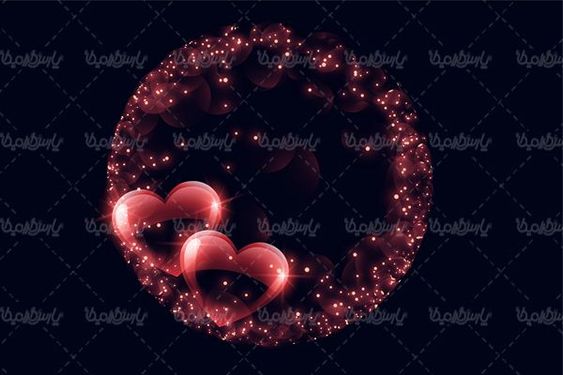 وکتور پس زمینه قلبی