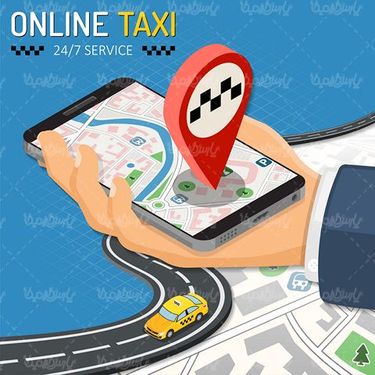 وکتور تاکسی اینترنتی