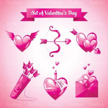 Valentine design vector