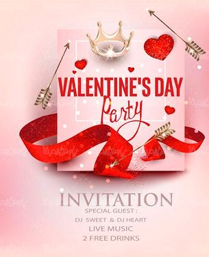 Valentine design vector