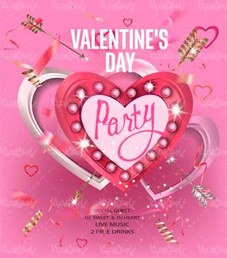 Valentine design vector