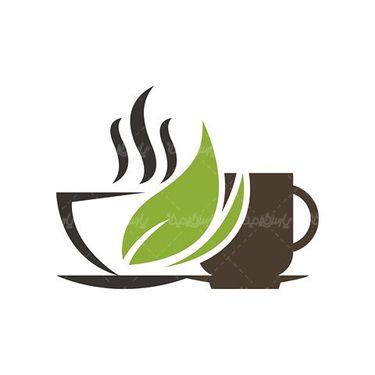 وکتور لوگو فنجان قهوه