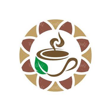 وکتور لوگو فنجان قهوه