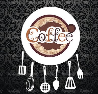 Vector coffee background