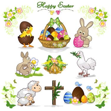 Colorful egg vector