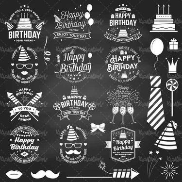 Birthday Label Vector