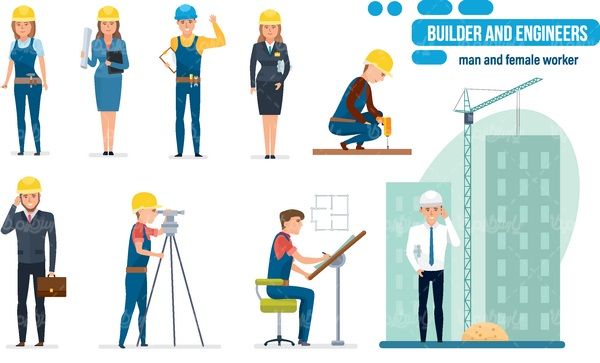 وکتور مهندس ساختمان