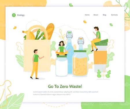 وکتور ظروف قابل بازیافت