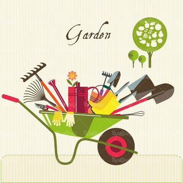 Vector gardening equipment