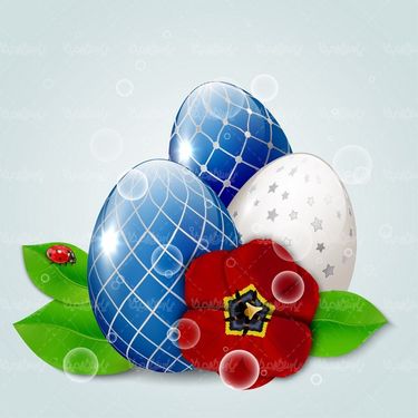 Colorful egg vector