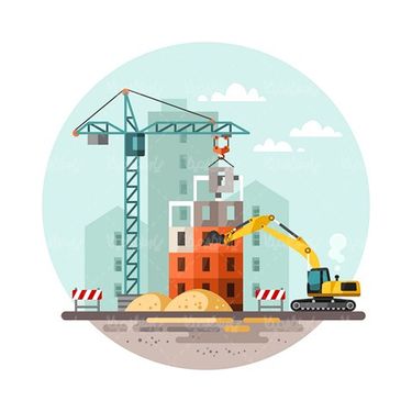 وکتور جرثقیل ساختمانی