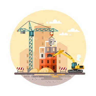 وکتور جرثقیل ساختمانی