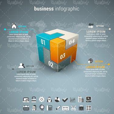 Color Infographic Vector