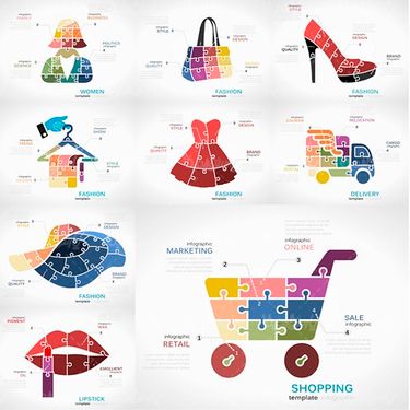 Color Infographic Vector