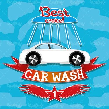Car Wash Vector
