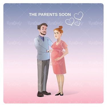 وکتور زن باردار