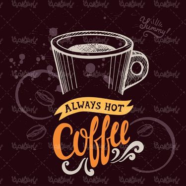 Vector coffee cup