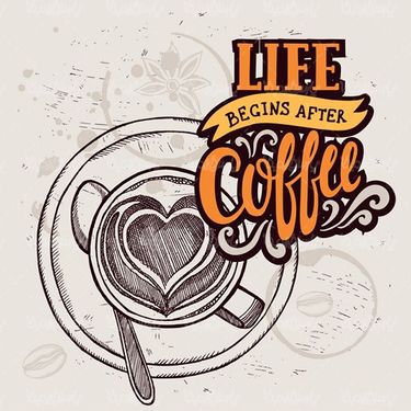 Vector coffee cup