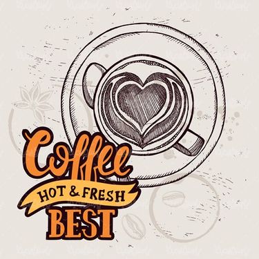 Vector coffee cup