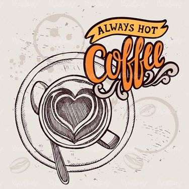 Vector coffee cup