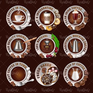 وکتور تجهیزات قهوه