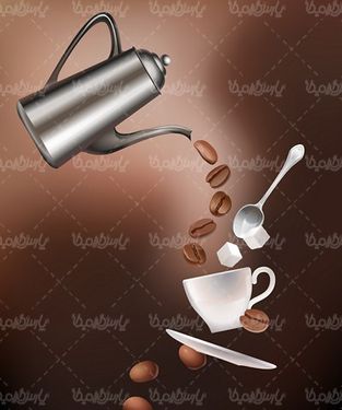 وکتور تجهیزات قهوه