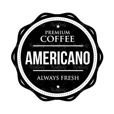 Vector Label Coffee