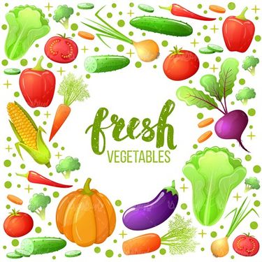 Vector Fruits and Vegetables