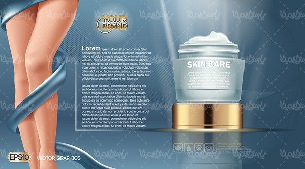 وکتور بسته بندی لوازم آرایش