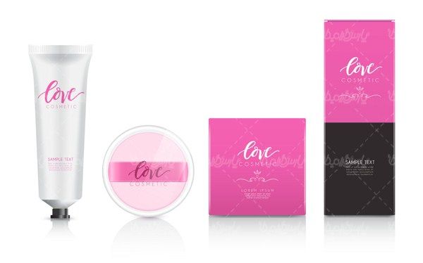 Vector cosmetics packaging